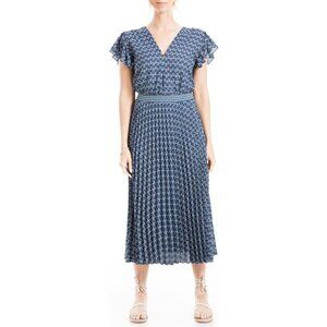 Retro Cottage Max Studio London Flutter Sleeve Maxi Dress, Women's L